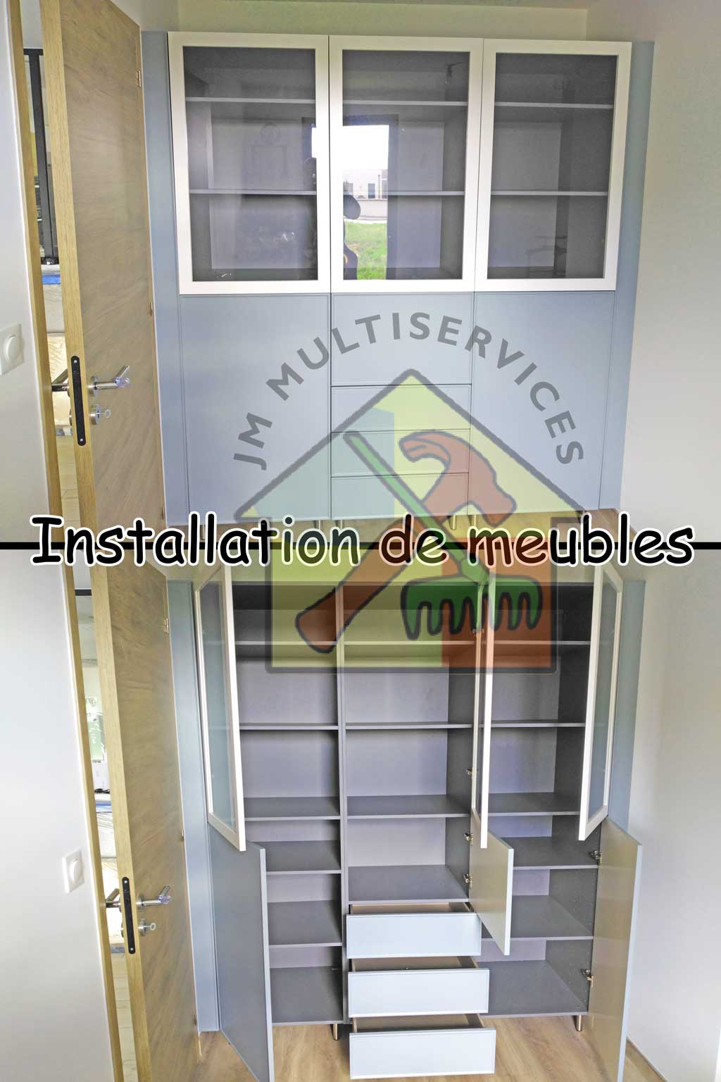 Pose de mobilier
