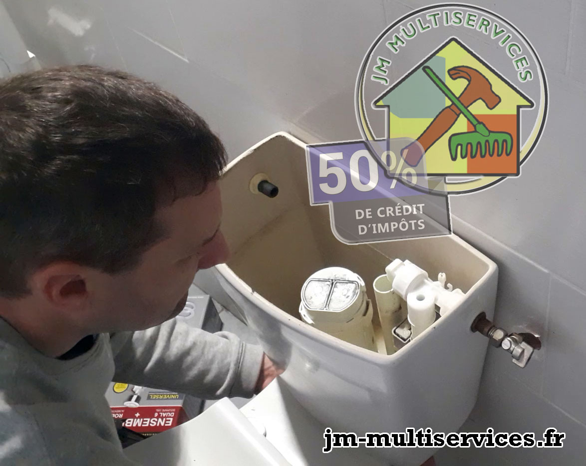 Remplacement mécanisme de chasse WC