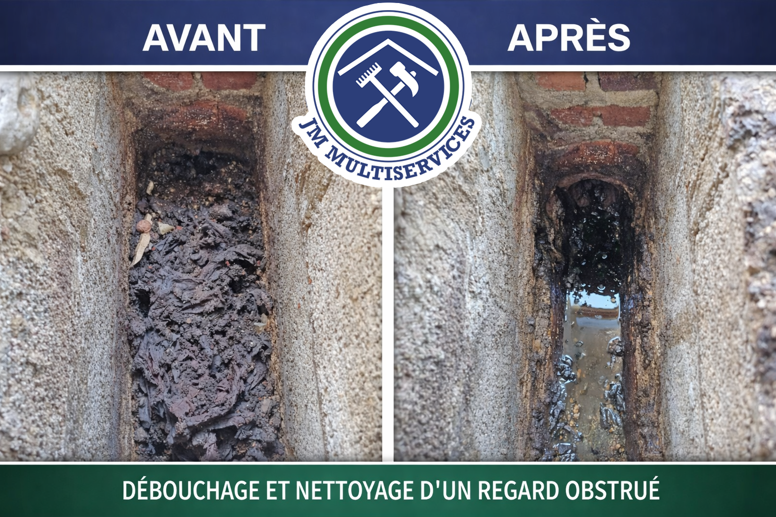 débouchage d'un regard obstrué par des lingettes