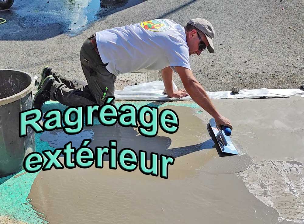 Ragréage sur zone de livraison