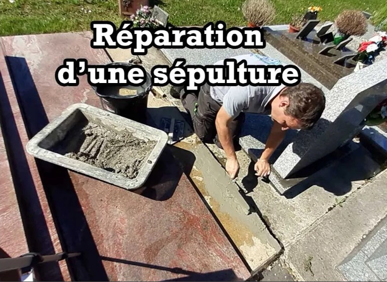 Réparation de sépulture en béton